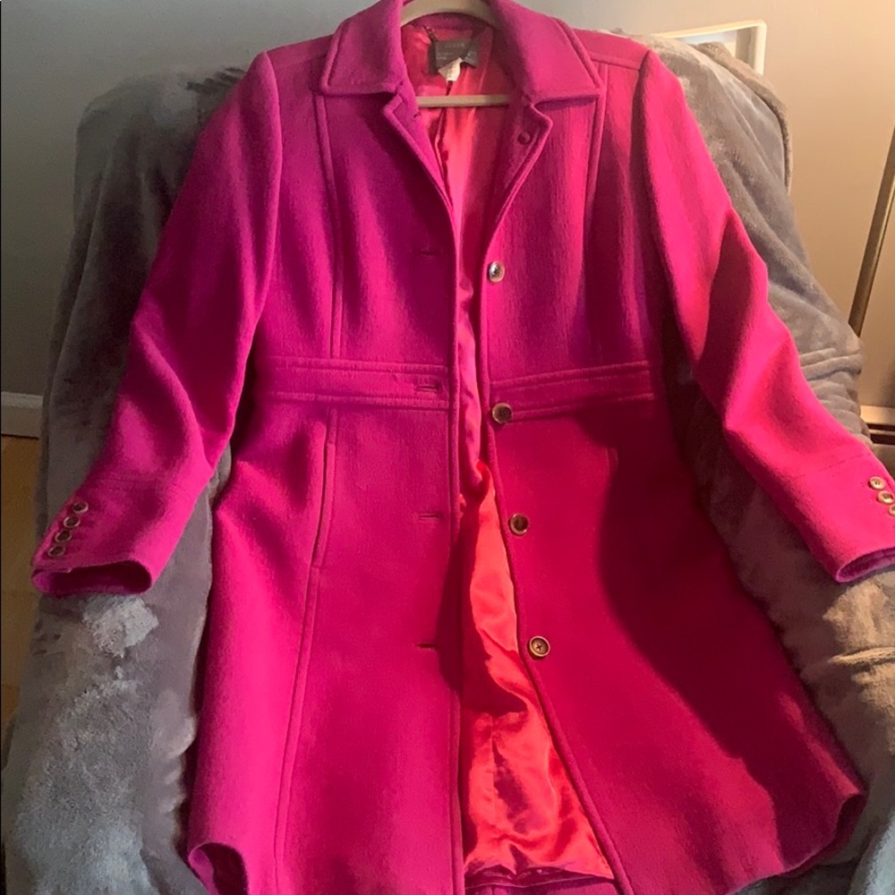Pink JCrew Lady Day Coat